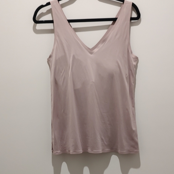 Soma Tops - Soma (2) Enbliss Tank & Bra Lightweight Soft Fabric Nude & Brown Removable Pads